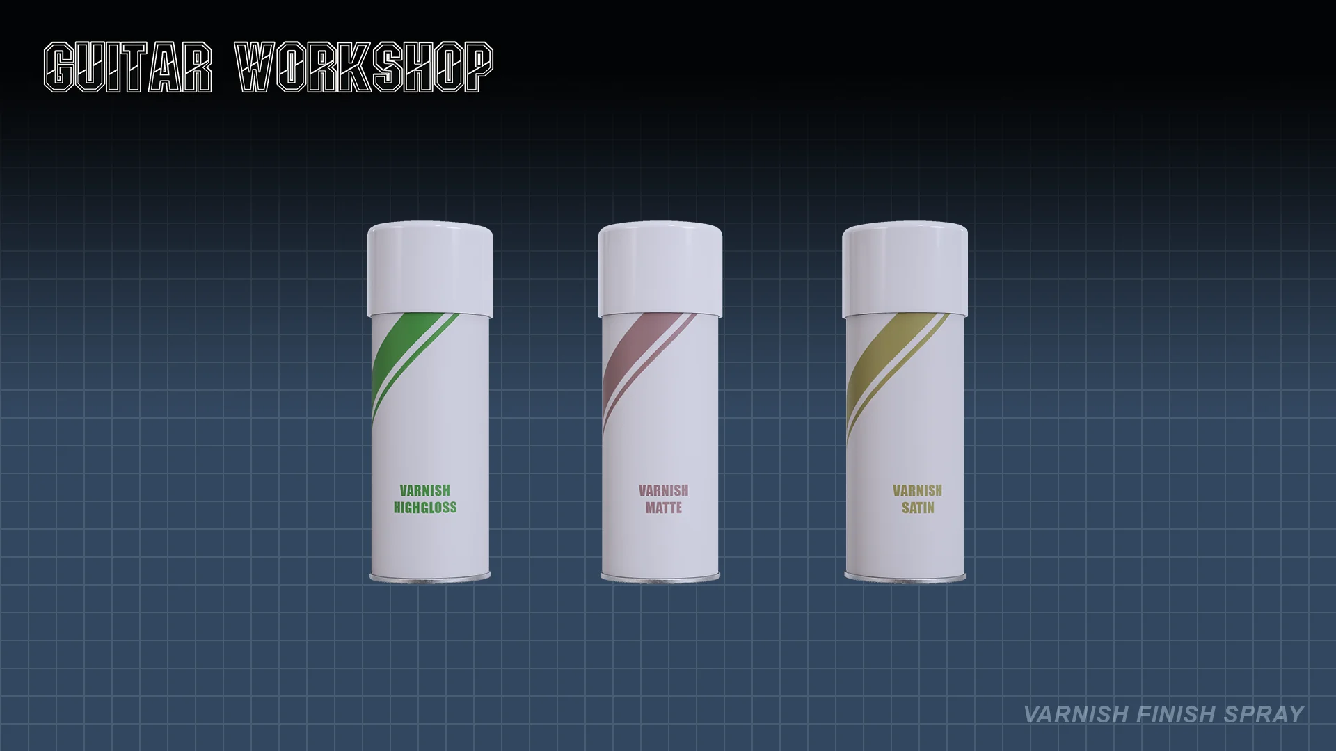 Guitar Workshop Game Varnish Finishes Render